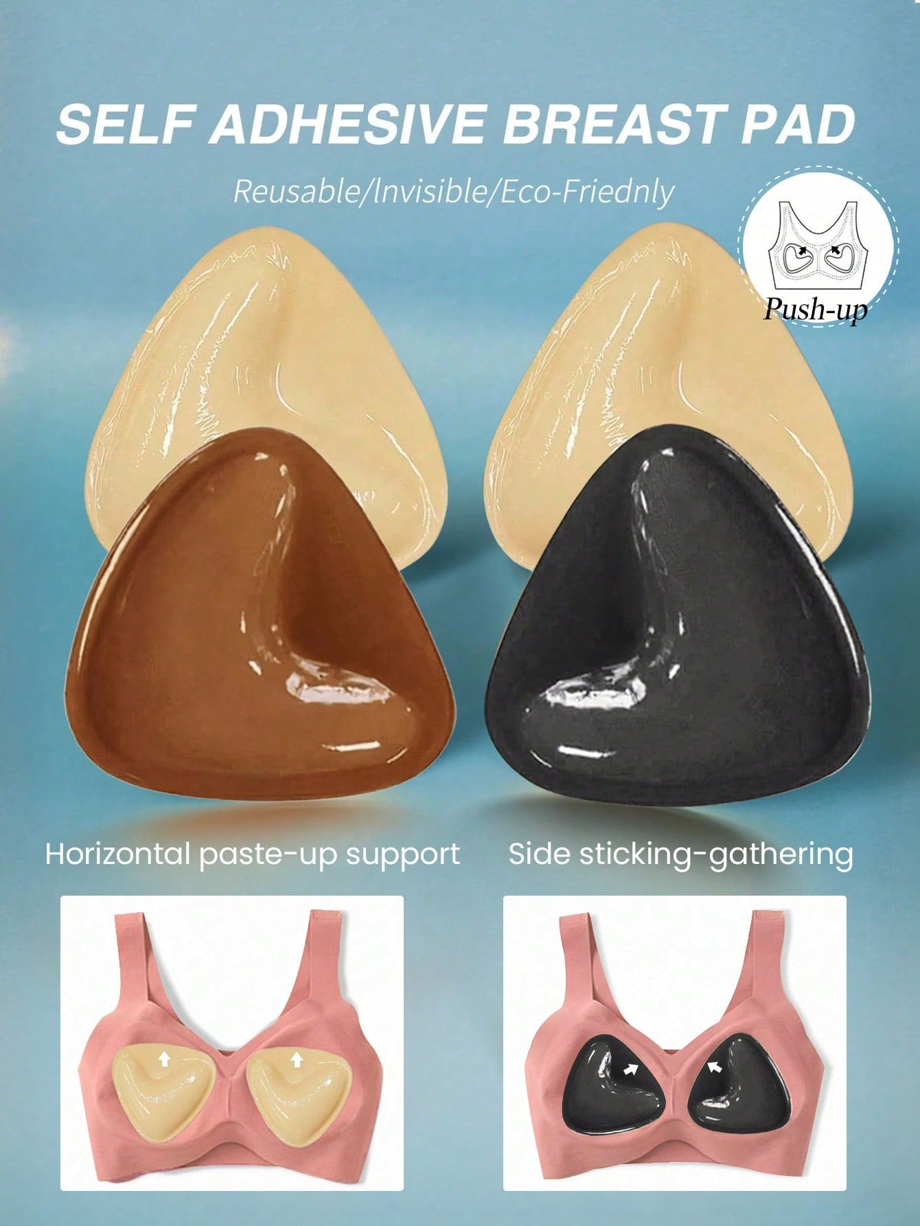 2 stuks herbruikbare dubbelzij - Strapless Bra Adhesive recensie en prijs